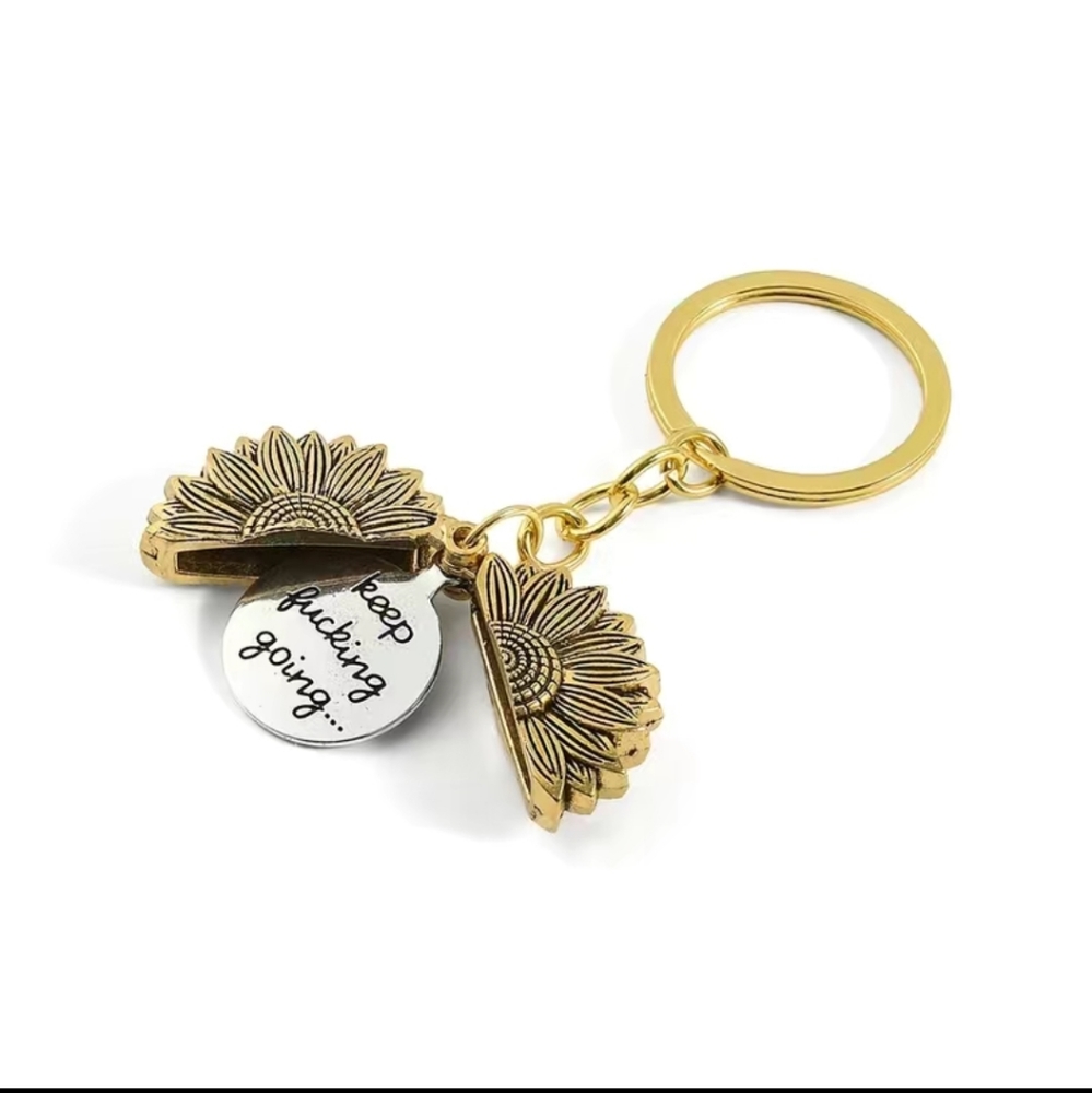 New sunflower inspirational keychain - Picture 4 of 4
